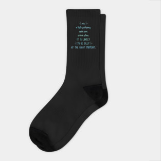 A Little Foolishness Socks