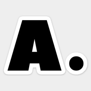 A letter alphabet Sticker