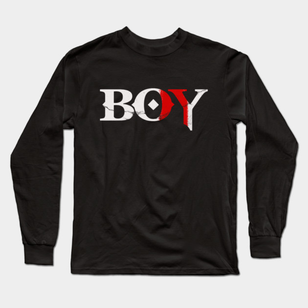 Boy God Of War Inspired Long Sleeve T-Shirt by belownormal