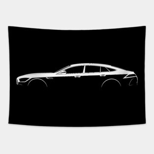 Mercedes-AMG GT S 4-Door Coupe (X290) Silhouette Tapestry