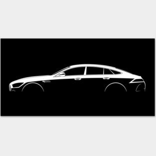 Mercedes-AMG GT S 4-Door Coupe (X290) Silhouette Posters and Art
