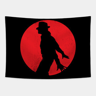 King of Pop Silhouette Tapestry