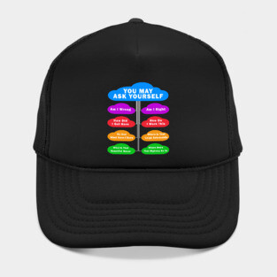 You May Ask Yourself Classic 80's Pop Music Retro Pie Chart Hat