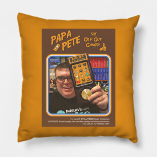 Papa Pete - Box Art Design Pillow