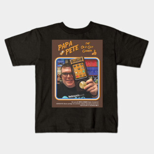 Papa Pete - Box Art Design Kids T-Shirt