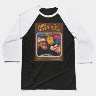 Papa Pete - Box Art Design Baseball T-Shirt