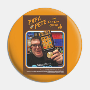 Papa Pete - Box Art Design Pin