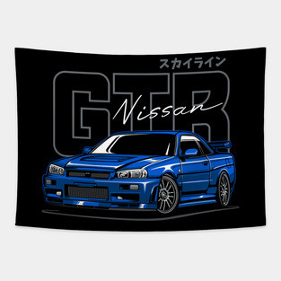 GTR R34 Blue Tapestry