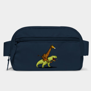 Giraffe Riding T-Rex Dinosaur Bag