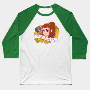 Overwatch Brigitte Mace to the Face Baseball T-Shirt