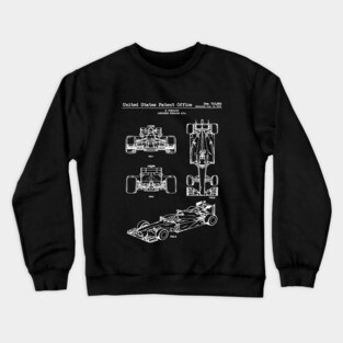 Ferrari Indy Race Car 2013 Patent White Crewneck Sweatshirt