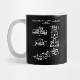 Ferrari Indy Race Car 2013 Patent White Mug