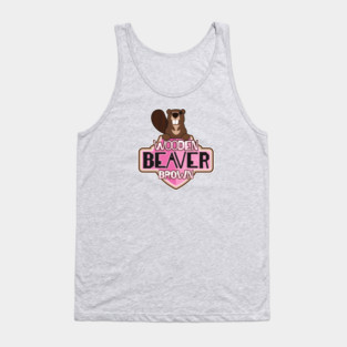 Wooden Beaver Brown Tank Top