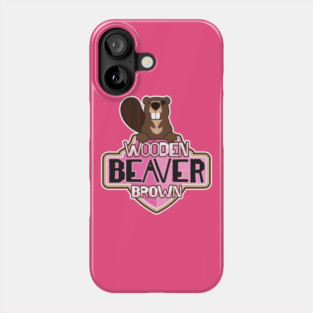 Wooden Beaver Brown Phone Case