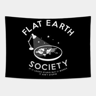 Flat earth society (explained) Tapestry