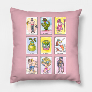 Lucha Libre Loteria Pillow