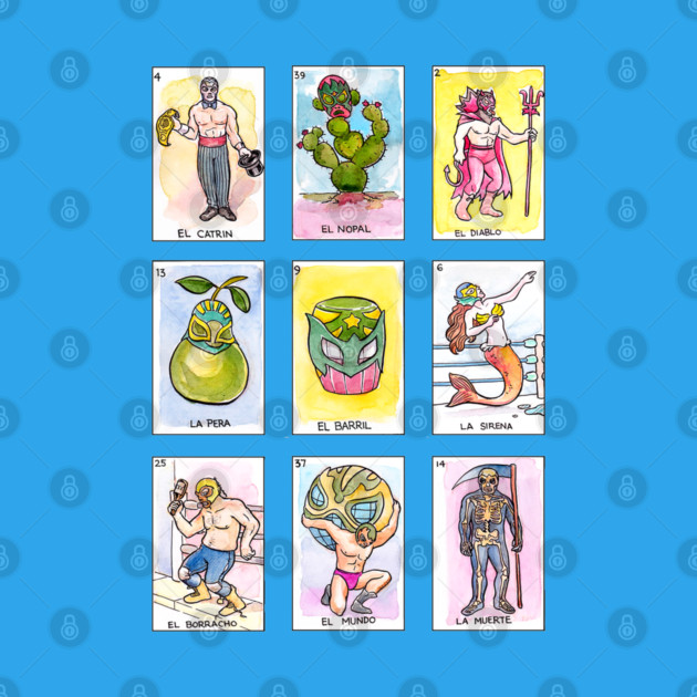 Lucha Libre Loteria by sketchboy01