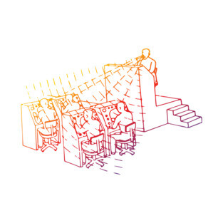 Antiwork Office Panopticon by Dystopomart T-Shirt