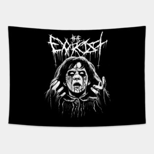Black Metal Exorcist Tapestry