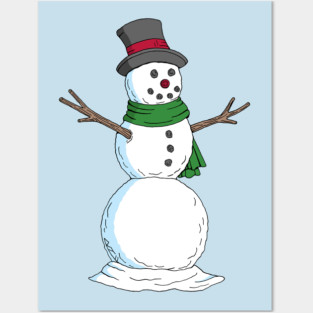 Snowman Posters and Art