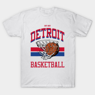 Varsity Style Detroit Basketball T-Shirt