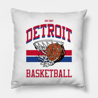 Varsity Style Detroit Basketball Pillow