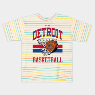 Varsity Style Detroit Basketball Kids T-Shirt