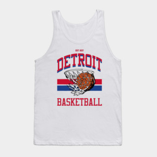 Varsity Style Detroit Basketball Tank Top