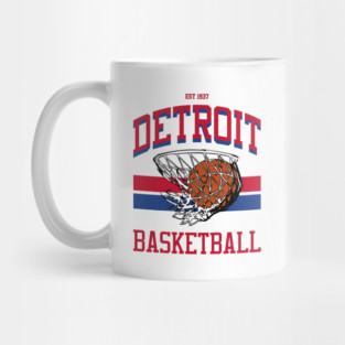 Varsity Style Detroit Basketball Mug
