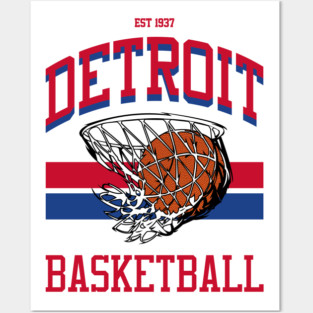Varsity Style Detroit Basketball Posters and Art