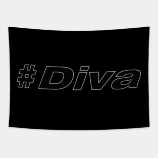 Hashtag Diva Tapestry