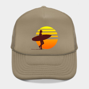 Surfer Girl Sunset Hat