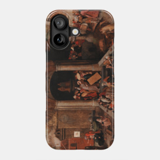 Christ Driving the Traders from the Temple by Pieter Bruegel the Elder Phone Case