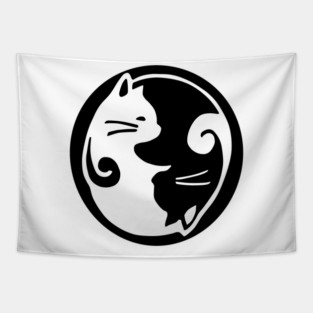 yin and yang Tapestry