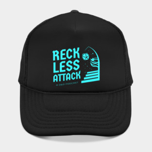Reckless Attack Podcast Main Logo Bright Blue Hat