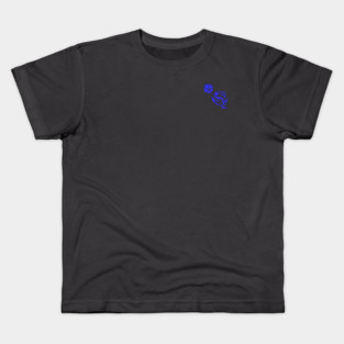 Reckless Attack Podcast Dice Logo Dark Blue Kids T-Shirt