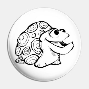 Silly Baby Tortoise Pin