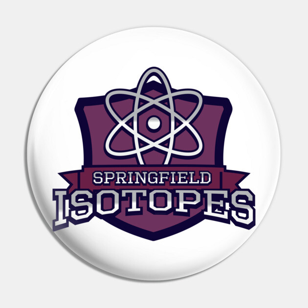 Springfield Isotopes Simpsons Pin TeePublic