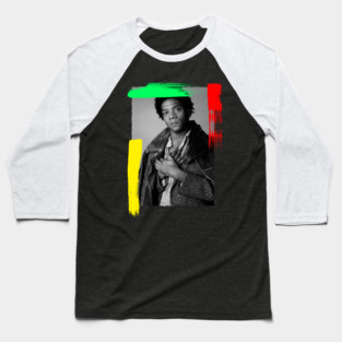 Basquiat Vintage Portrait Baseball T-Shirt