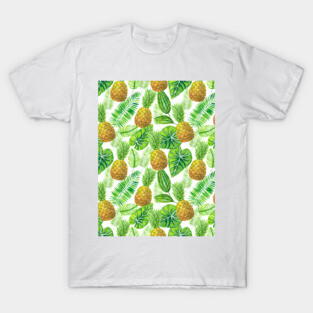 Pineapples and tropical leaves T-Shirt