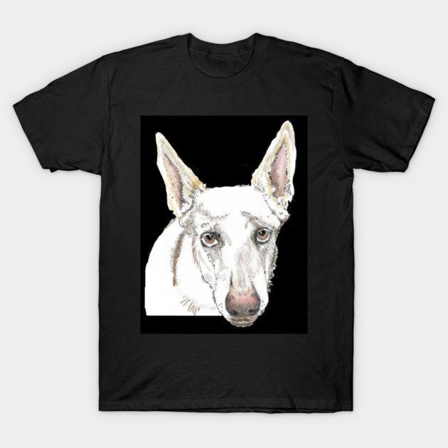 White shepherd SAFFY T-Shirt by Dr. Mary