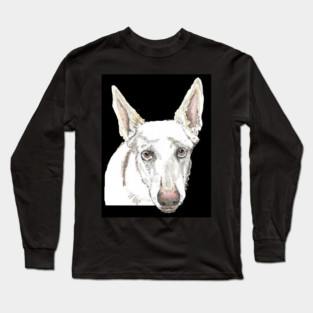 White shepherd SAFFY Long Sleeve T-Shirt