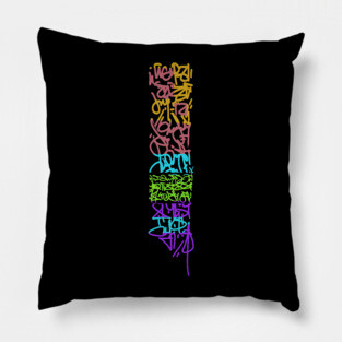 Color Graffiti Tag / Happy Pillow