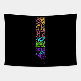 Color Graffiti Tag / Happy Tapestry