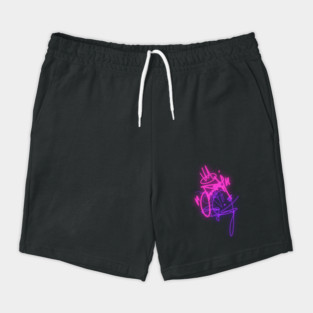 Graffiti Tag / Neon Letter Shorts