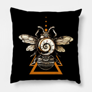 Steampunk Bee Pillow