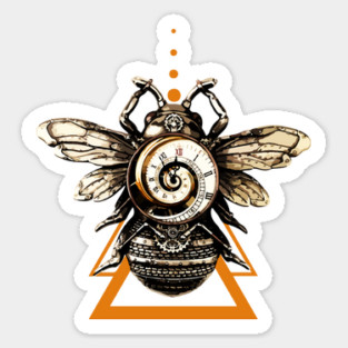 Steampunk Bee Sticker