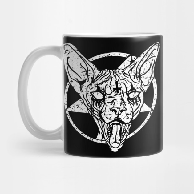 Death Metal Sphynx Cat by belownormal