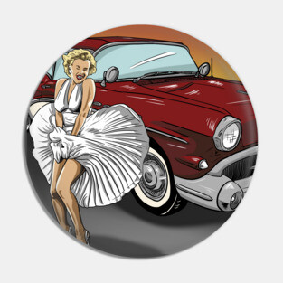 Marilyn Monroe with 1957 Buick Century Pin