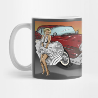 Marilyn Monroe with 1957 Buick Century Mug